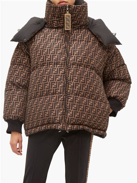 fendi puffer jacket womens|Fendi puffer down jacket.